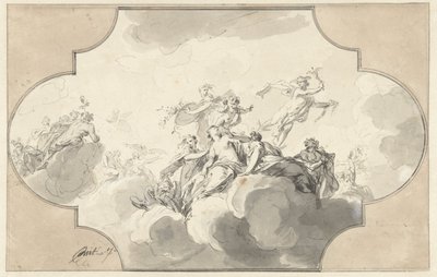 Merkurius stjäl Venus gördel av Jacob de Wit