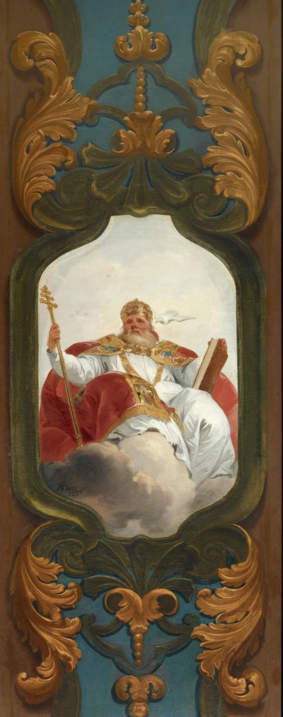 Påven Gregorius den store, kyrkofader av Jacob de Wit