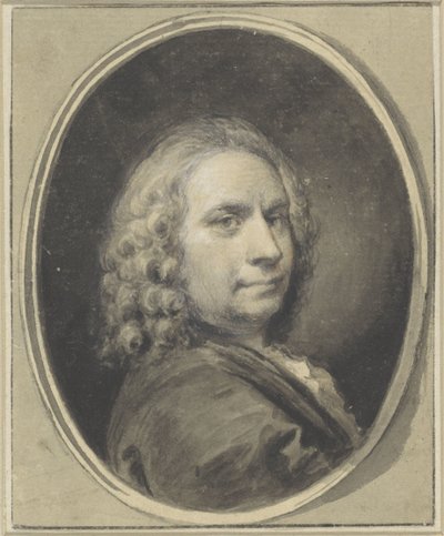 Självporträtt av Jacob de Wit av Jacob de Wit