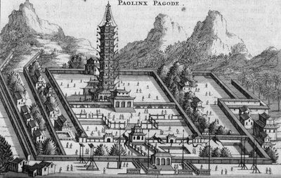Paolinx-pagoden, från en redogörelse för en holländsk ambassad till Kina av Jacob van Meurs