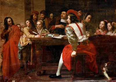 Jesus och publikanen (målning på duk) av Jacob van Oost