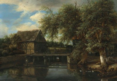En vattenkvarn av Jacob van Ruisdael