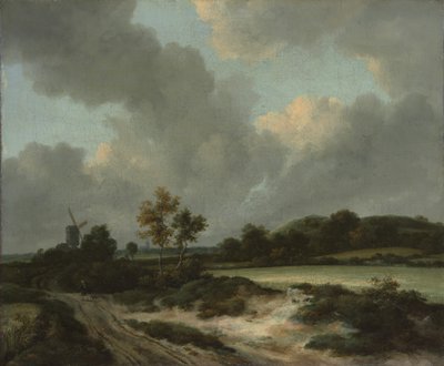 Grainfields, mitten av eller sent 1660-tal. av Jacob van Ruisdael