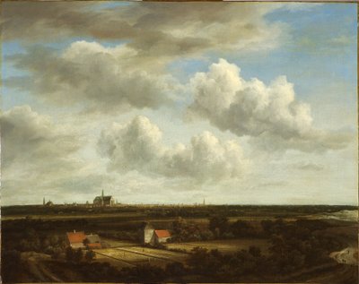Utsikt över blekningsfält nära Haarlem av Jacob van Ruisdael