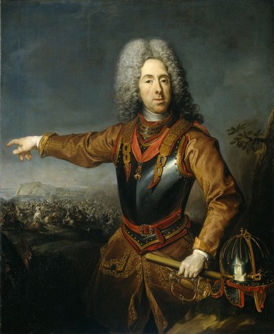 Porträtt av prins Eugen av Savojen 1663-1736, 1718 av Jacob van Schuppen