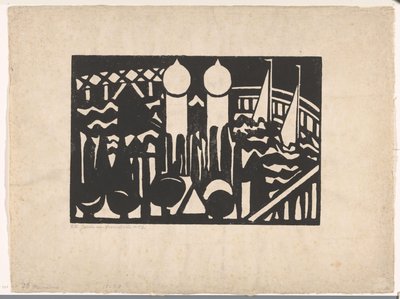 Komposition XVI nr. 2 (originaltitel på objekt) av Jacoba van Heemskerck (signed by artist)