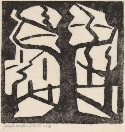 Träd, c. 1915. av Jacoba van Heemskerck van Beest