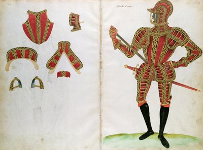 Rustning för lord Compton, från "An Elizabethan Armourer