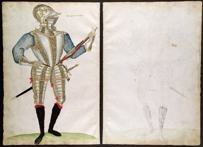 Suit of Armor för Sir John Smith, från An Elizabethan Armourers Album av Jacobe Halder