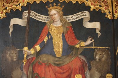 Rättvisa mellan ärkeänglarna Gabriel och Michael av Jacobello del Fiore