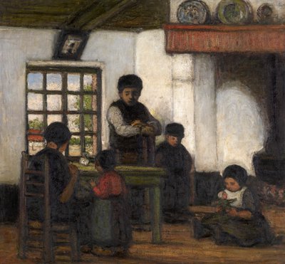 Interiör från Campine (olja på duk) av Jacobs Smits