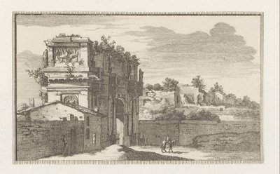 Konstantins båge i Rom Utsikt över Rom (serietitel) La Galerie agreable du mond (...) divisée en LXVI tomes...Cette partie comprend le Rome moderne (serietitel) Magesyn der Italiaense-byggnader (serietitel) av Jacobus Baptist