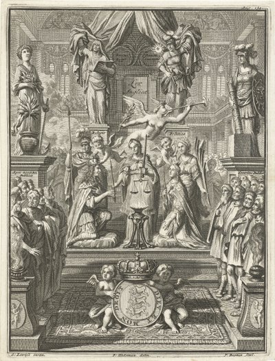 Kröning av William III och Mary Stuart, 1689 av Jacobus Baptist