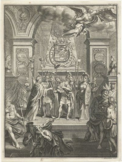 Maria Stuart överlämnar William III till kommandostaben av Jacobus Baptist