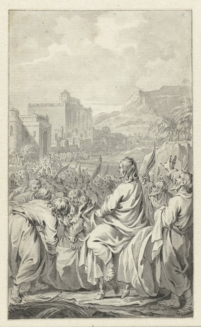 Inträdet i Jerusalem av Jacobus Buys
