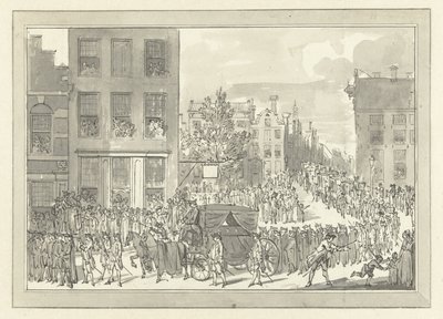 Wolter Jan Gerrits begravningsmemorandum, baron Bentinck i Amsterdam, 28 augusti 1781 av Jacobus Buys
