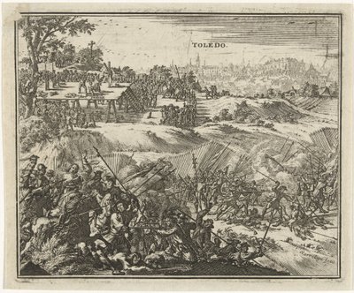 Slaget vid Toledo Comunidades uppror av Jacobus Harrewijn