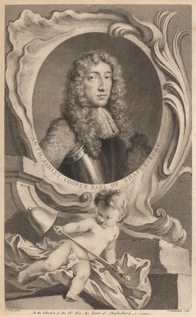 Anthony Ashley Cooper, earl av Shaftesbury av Jacobus Houbraken