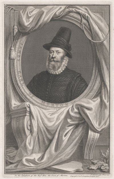 James Douglas, fjärde earl av Morton, 1581 av Jacobus Houbraken