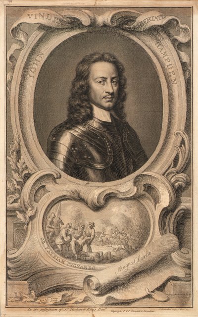 John Hampden av Jacobus Houbraken