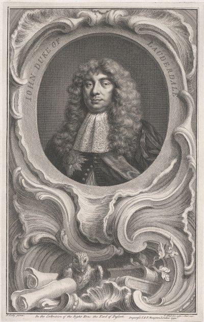 John Maitland, hertig av Lauderdale av Jacobus Houbraken