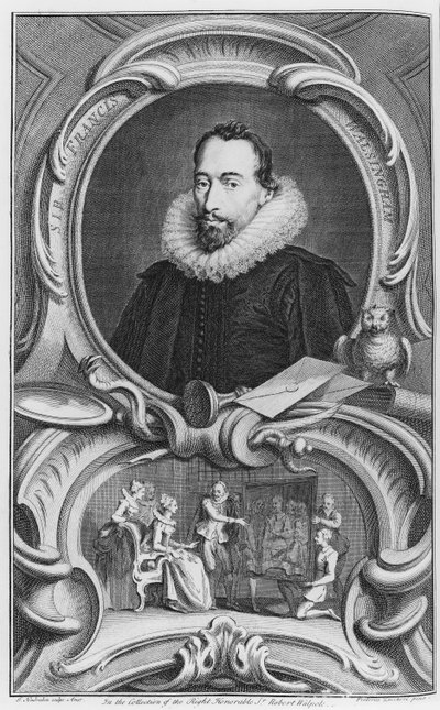 Sir Francis Walsingham, 1738 av Jacobus Houbraken