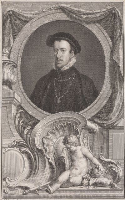 Thomas Howard, hertig av Norfolk av Jacobus Houbraken
