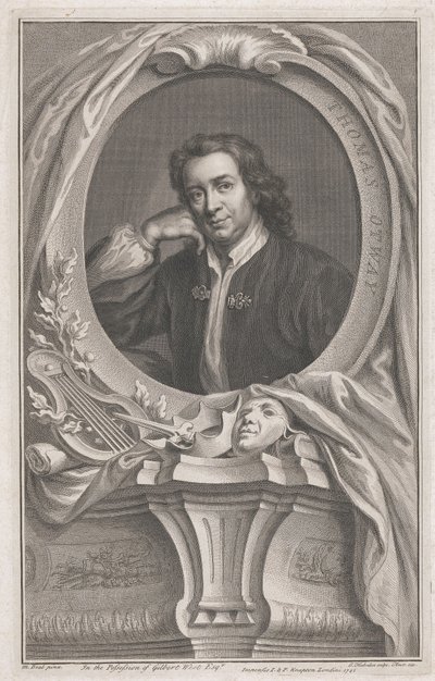 Thomas Otway av Jacobus Houbraken