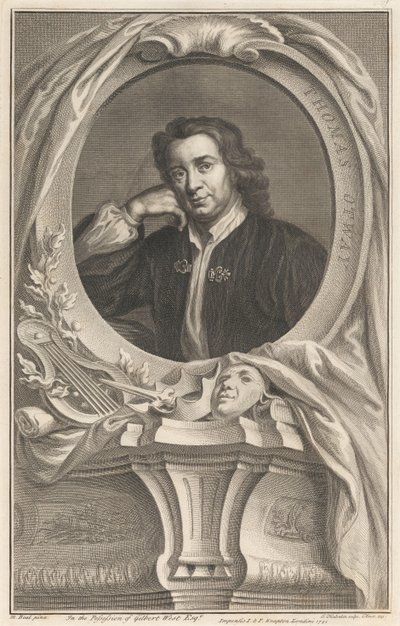 Thomas Otway av Jacobus Houbraken