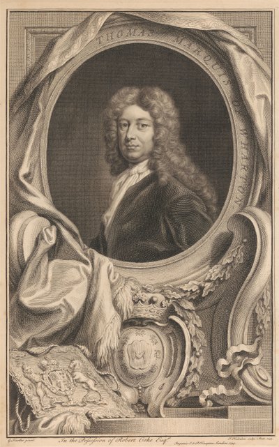 Thomas Wharton, förste markis av Wharton av Jacobus Houbraken