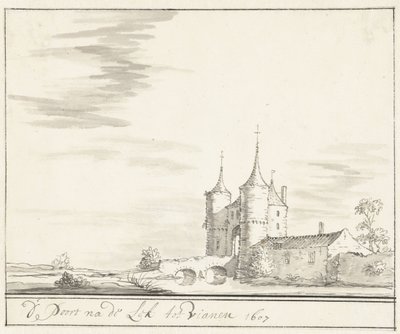 Porten på Lek i Vianen 1607 av Jacobus Stellingwerff