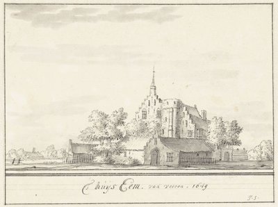 Huset Eem Huset Eem, framifrån. 1649 (titel på objekt) av Jacobus Stellingwerff