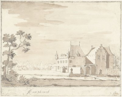Raaphorst slott nära Wassenaar Raaphorst (titel på objekt) av Jacobus Stellingwerff