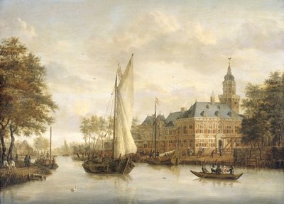 Nijenrode slott på Vecht nära Breukelen av Jacobus Storck