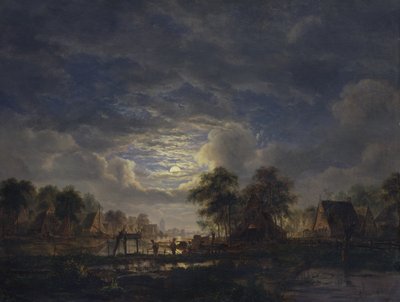 By vid en kanal, 1840 av Jacobus Theodorus Abels