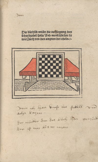 Schackboken, 1483. av Jacobus de Cessolis