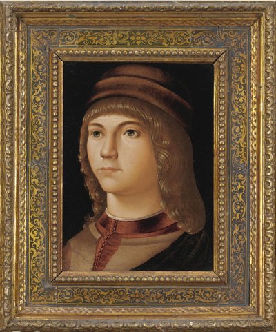 Porträtt av en ung man av Jacometto Veneziano