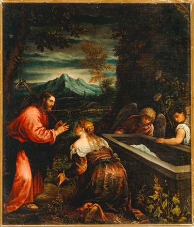 Noli me tangere (målning) av Jacopo (1510-92) Bassano