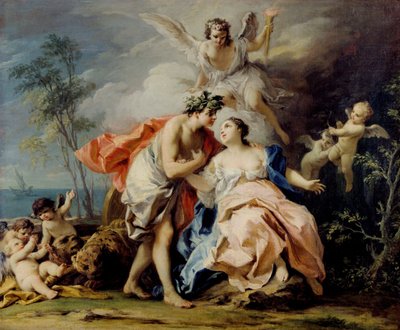 Bacchus och Ariadne av Jacopo Amigoni