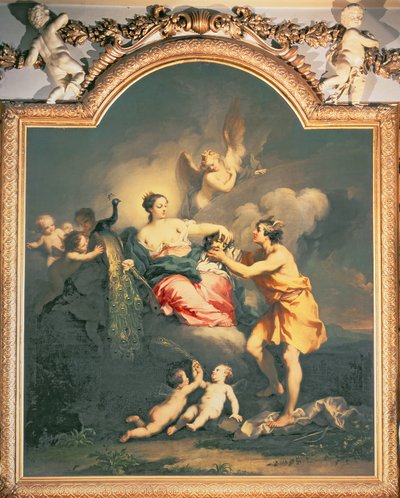 Juno tar emot chefen för Argus (olja) av Jacopo Amigoni