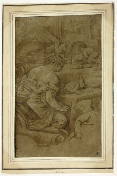 Allegori av eld (Venus i Vulcans smedja) av Jacopo Bassano