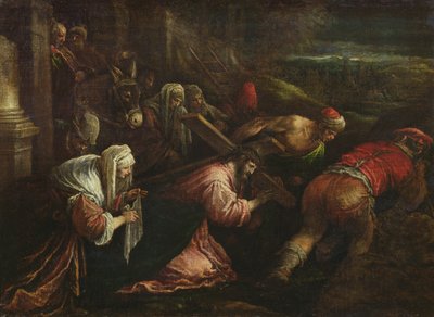 Kristus bär korset, ca 1570-80 av Jacopo Bassano