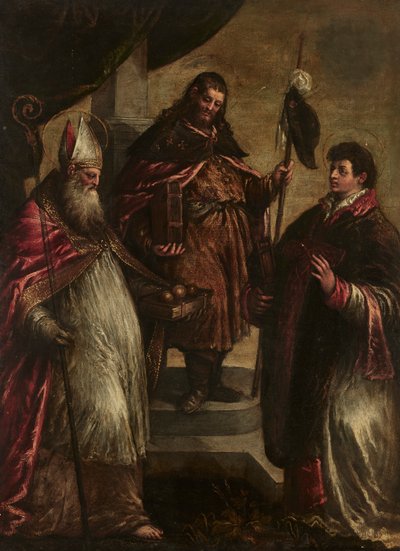 Sankt Jakob den store, Sankt Nikolaus och Sankt Laurentius av Jacopo Bassano