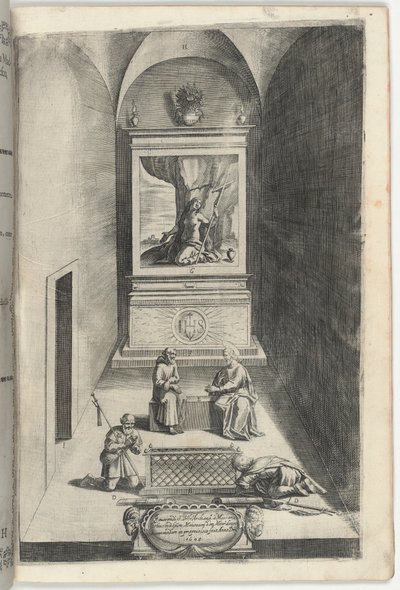 Interiör av Maria Magdalenas kapell [skylt H] av Jacopo Ligozzi
