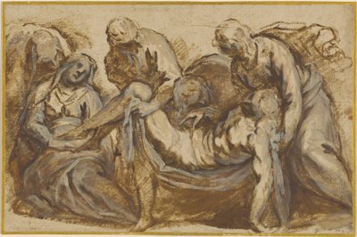 Kristus bars till graven av Jacopo Palma il Giovane