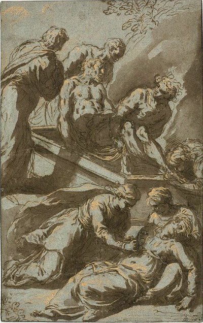 Kristi gravläggning av Jacopo Palma il Giovane