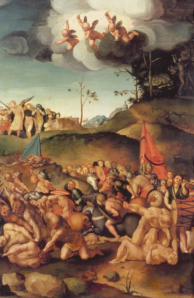 De tiotusenas martyrskap, 1529-30 (panel) av Jacopo Pontormo