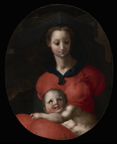 Jungfru och barn, känd som Madonna del Libro, c.1545-46 av Jacopo Pontormo