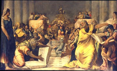 Kristus bland läkarna av Jacopo Robusti Tintoretto
