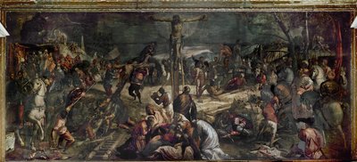 Korsfästelse (olja på duk) av Jacopo Robusti Tintoretto